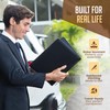 STYLIO Padfolio Portfolio Organizer Binder | Interview Resume Folder, Legal