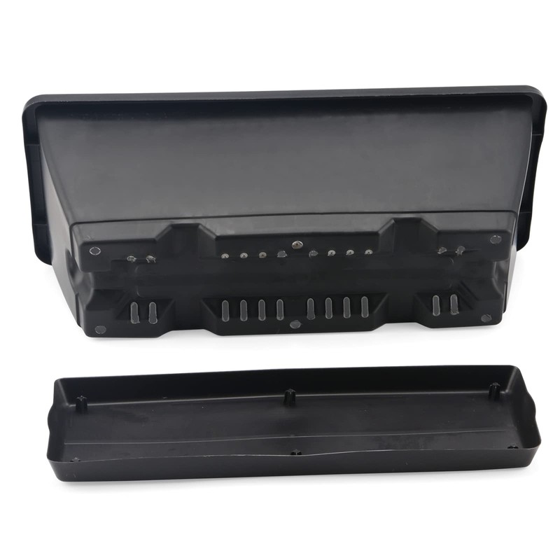 LEXININ 6 Pack 17 Inch Black Plastic Rectangular Window Planter