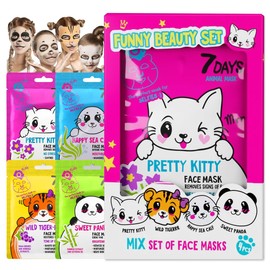 7Days Face Mask Animal Set of 4