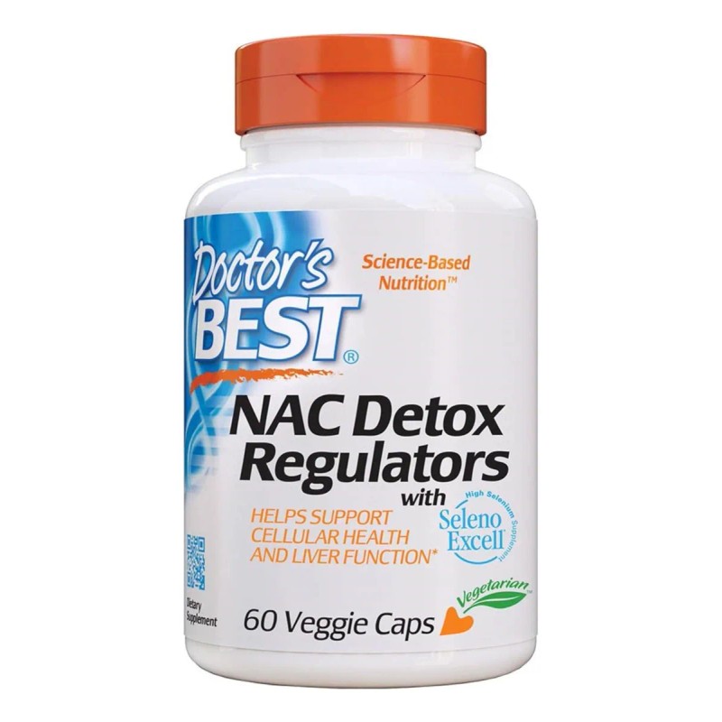 NAC Detox Regulators 600mg N-Acetyl Cysteine con Selenio y Molibdeno