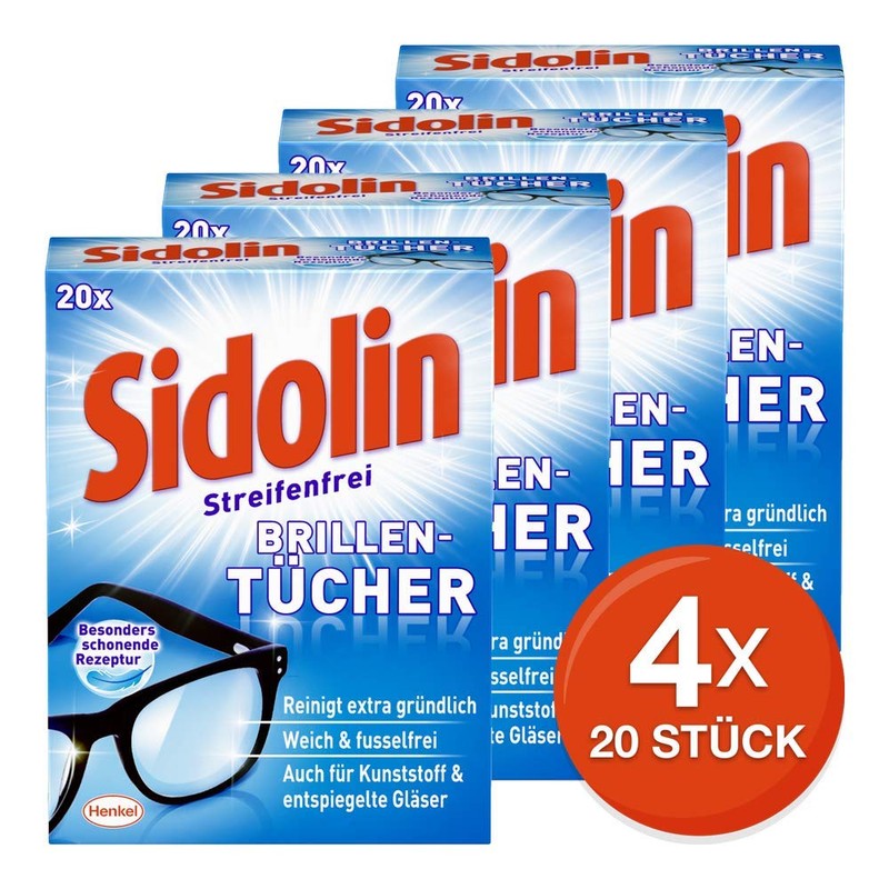 Sidolin wet wipes for glasses FTT2 80