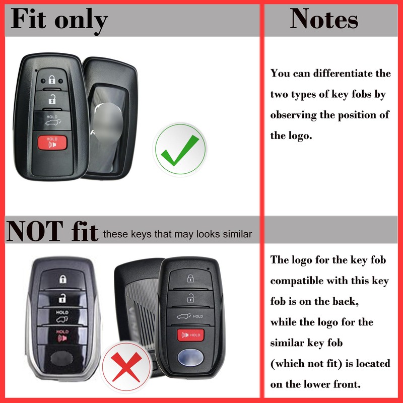 Genuine Leather Remote Key Fob Cover Case Protector for Previous