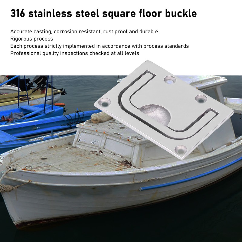 Boat Ring Hatch Pull Flush Lift Deck Cover Handle Marine