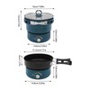 Portable Electric Hot Pot with Foldable Handles, Non-stick Frying Pan,