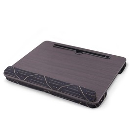 Jasenna Lap Desk,Fits up to 15.6 inch Laptop Bed Table Computer with Soft Pillow and Storage Bag,Gaming Tray and Writing Tray on Bed for Home Office(2-Dark Brown)