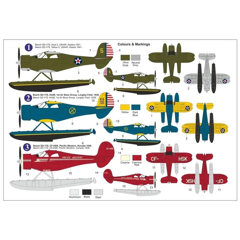AZ Model 1/72 Beach SD-17S Stagger Wing Seaplane Plastic Model
