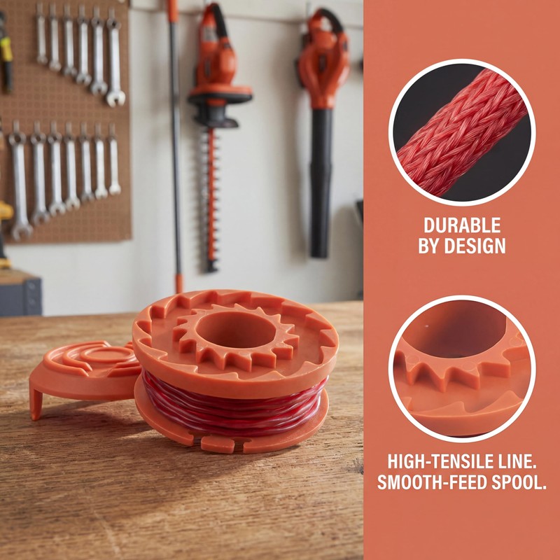 YSNEHSN WA0010 Trimmer Spool Line Compatible with Worx Trimmer Line