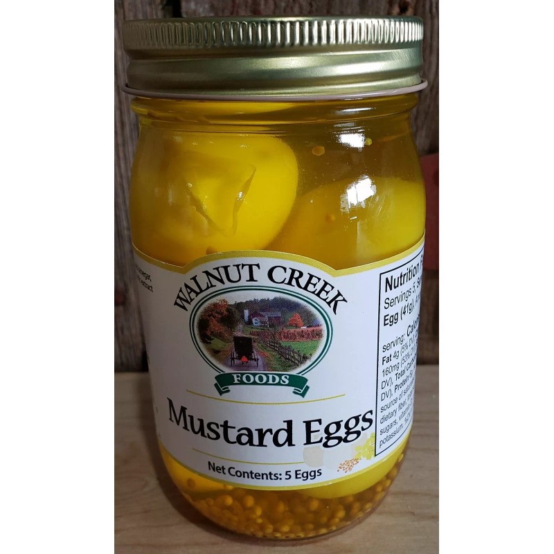 Amish Trading Post Mustard Eggs Pickled 5 eggs