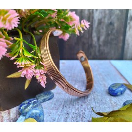 SHINDE EXPORTS adjustable Pure Copper Bracelet Natural Handmade Cuff/Kada Bangle from India