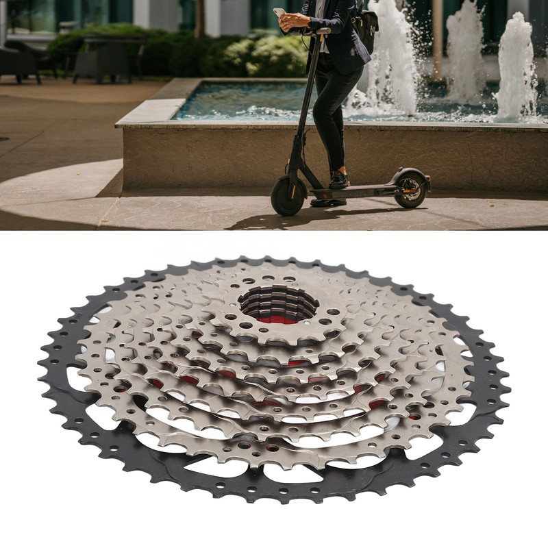 10 Speed Cassette Flywheel Aluminum Alloy 12‑50T Hollow Design Silent
