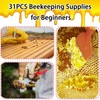 Beekeeping Supplies - 31 Pcs Beehive Starter Kit, Bee Keeping