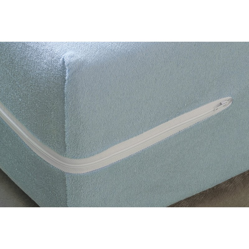 SAVEL 275 cm Terry Towelling 100% Cotton Elastic – Blue