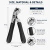 Nail Clipper Set for Thick Nails – Stainless Steel Wide