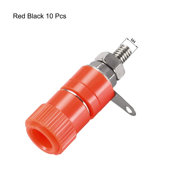 sourcing map 4mm Speaker Terminal Connector Binding Post, Banana Plug