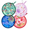 MXY Foldable Fan Summer Handheld Fan Round Folding Hand Fan