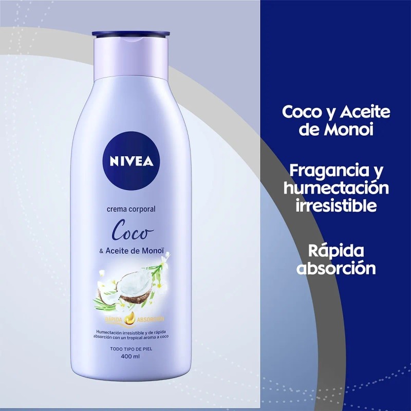 Crema Corporal Nivea Senses Coco Mono 400ml