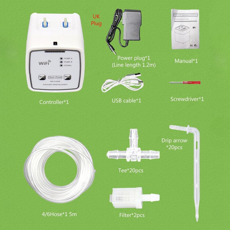 Wifi Double Pump Smart Watering System Smart Self Watering Timer
