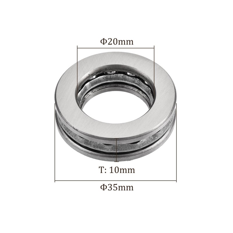 Kozelo 1pc 51104 Thrust Ball Bearing - [20mm ID x