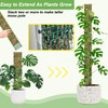 HOLANHING 60"/40"/24" Metal Moss Pole, D Shape Sphagnum Moss Pole,