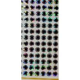 Unbranded 2d Flat Eyes Stick On Fishing Lure Silver Reflective 10k Lot Tackle 10mm