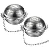 2Pack 304 Stainless Steel Tea Strainers for Loose Tea Infuser