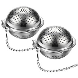 2Pack 304 Stainless Steel Tea Strainers for Loose Tea Infuser Ball, ASWETMEL Tea Ball for Loose Leaf Tea, Tea Holder Loose Leaf Tea Steeper, Tea Diffuser for Chamomile, Black Tea, Herbal & Spices