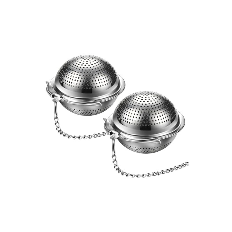 2Pack 304 Stainless Steel Tea Strainers for Loose Tea Infuser