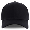Trendy Apparel Shop XXL Oversize 6 Panel Cotton Fitted Cap,