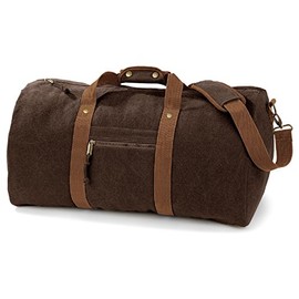 Quadra desert canvas holdall in Vintage Brown