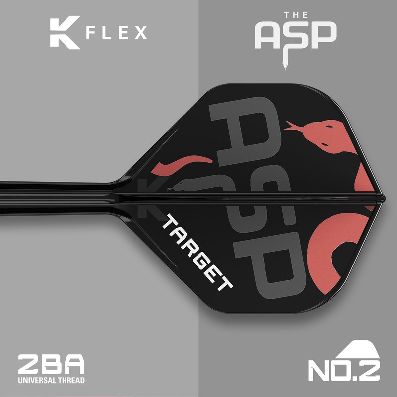 Target Darts Nathan Aspinall K Flex Flights and Shaft System,