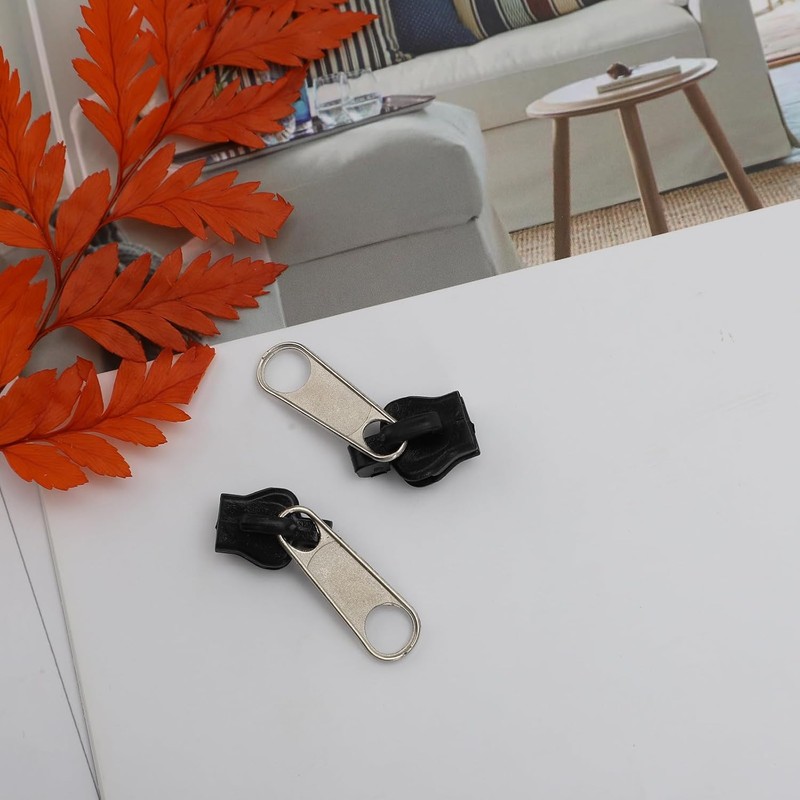 12Pcs Black Universal Instant Fix Zipper Repair Kit Replacement Zip