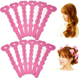 Eitsevn Sponge Curler, 12 Pieces, Curly Hair While Sleeping, Hand Winding Curler, Harmless to Hair, Soft, Easy to Use, Hair Curler for Sleeping