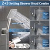 8" For California Rainfall Shower Head with Handheld Combo, Upgrade