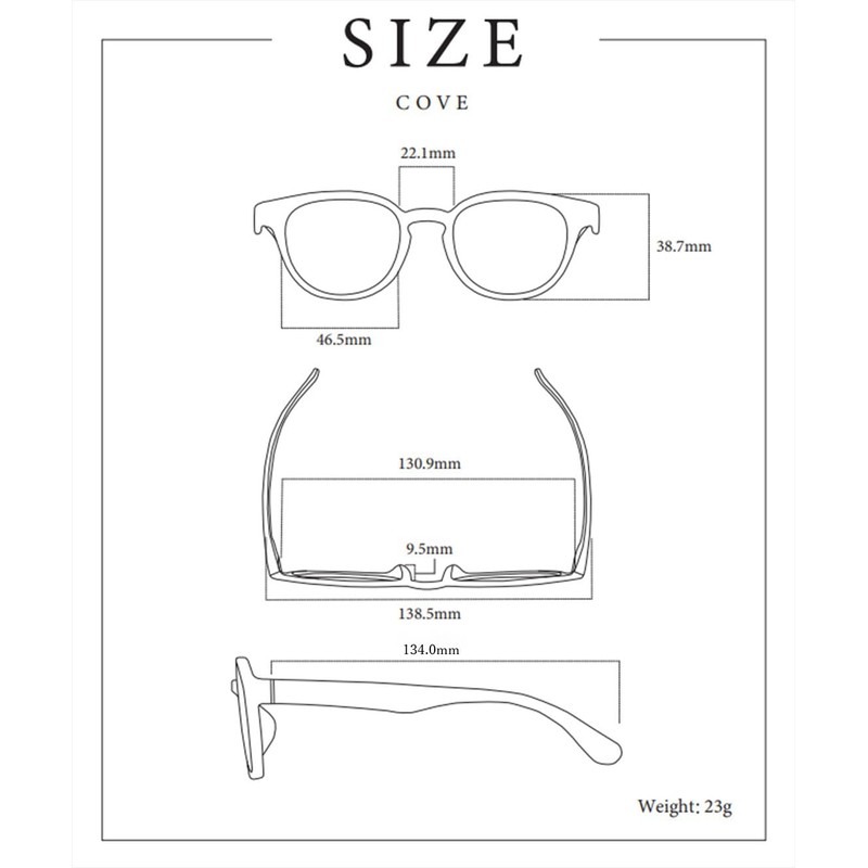 jugaad14 COVE GRIP Sunglasses, Unisex, Made in Sabae, gray