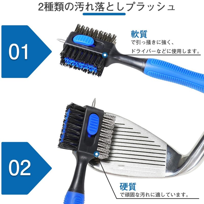 Golf Club Brush, Clean, Maintenance Tool, Club Groove Sharpener, Golf