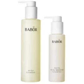 BABOR BABOR HY-OL Cleanser & Phyto HY-OL Booster Calming Set, Double Cleansing, Oil Cleanser and Makeup Remover Oil, Soothe & Support Skin Barrier, Sensitive Skin