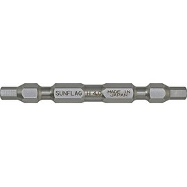 Sunflag DSW-4065 Hex Bit, Double-Ended Type, HEX4.0 x Length 2.6 inches (65 mm)