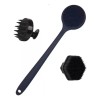 Kit 3 Cepillo Espalda Facial Cuero Cabelludo Silicona