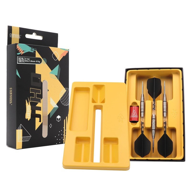 CUESOUL JIHO S8 23g Steel Tip 90% Tungsten Dart Set