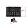 6 Gang Switch Panel Circuit Breaker Toggle Rocker Switch Boat