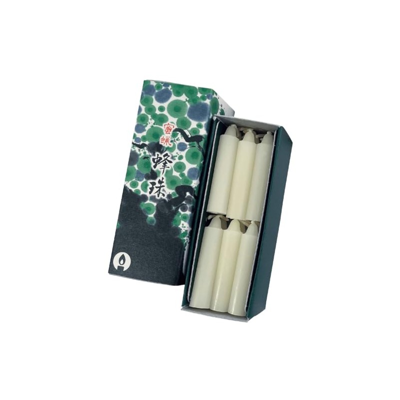 Marukano Murata CH-07 Beeswax Beeswax Bee Beads Candles, Pack of