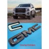 Auto OVERLAY Front Gloss Black Emblem Overlay Fit 2021-2022 GMC