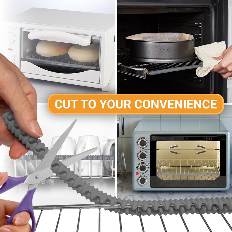 Silicone Oven Rack Shields by Linda’s Essentials (2 Pack) |