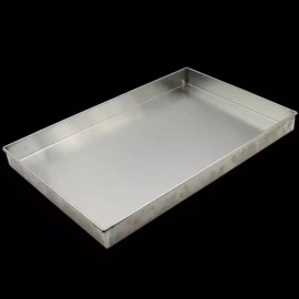 기름배출 철판 트레이 스텐 작업 실버 기름받침 오일 [K. 두꺼운 비자성 80x80x5] Oil Drain Steel Tray Stainless Work Silver Oil Catcher [K. Thick Non-Magnetic 80x80x5]