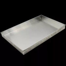기름배출 철판 트레이 스텐 작업 실버 기름받침 오일 [K. 두꺼운 비자성 80x80x5] Oil Drain Steel Tray Stainless Work Silver Oil Catcher [K. Thick Non-Magnetic 80x80x5]