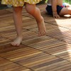 Bare Decor EZ-Floor Interlocking Flooring Tiles in Solid Teak Wood