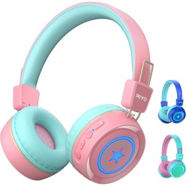 riyo Bluetooth Children's Headphones (Pink)