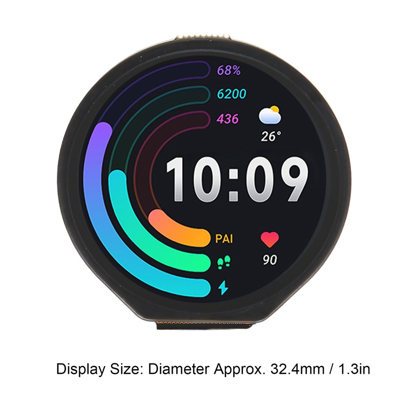 RP2040 Microcontroller Development Board with 1.28inch Round Touch LCD Screen