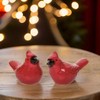 The Bridge Collection 3" Red Cardinal Bird Salt & Pepper