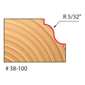 Freud 1-1/16" (Dia.) Roman Ogee Bit with 1/4" Shank (Quadra-Cut) (38-100)
